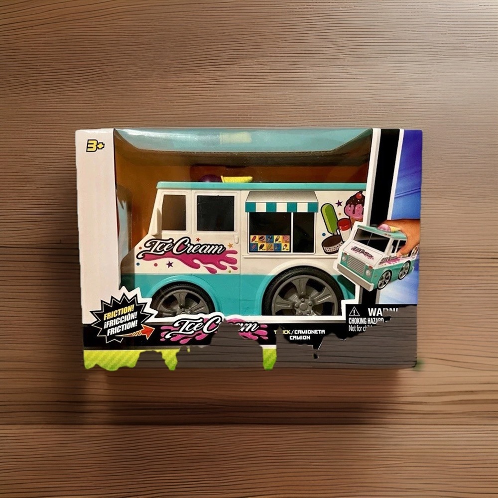 Jam'N Products Ice Cream Truck 6 Inch Friction Toy Truck